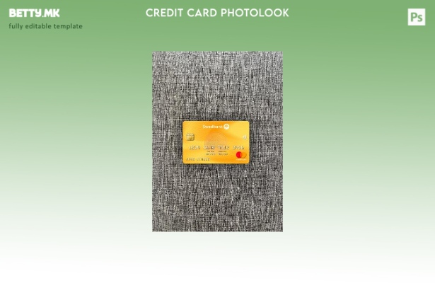 Модерен стил Литванија Swedbank mastercard photolook преден шаблон